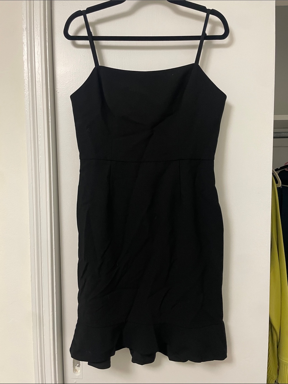 French Connection Black Spaghetti Strap Mini Dress